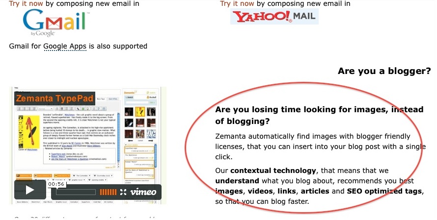 Blog Smarter. Write Media Rich Emails. Try Zemanta