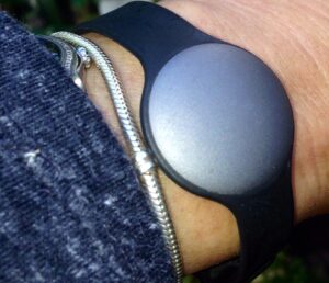 Misfit Shine Activity Tracker on VMO wrist