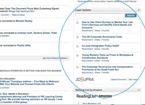 "Legal Updates" on LinkedIn